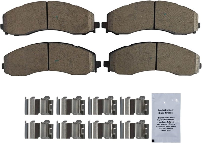 HUSCH D2223 Front Ceramic Brake Pads Kit Fit For Ram 2500/3500 2019-2022 - Image 2